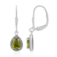 Pendientes en plata con Peridoto de Birmania