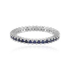 Anillo en plata con Zafiro azul