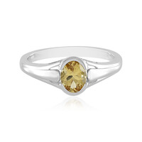 Anillo en plata con Berilo amarillo