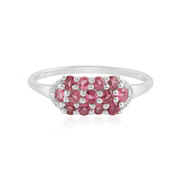 Anillo en plata con Turmalina rosa de Brasil