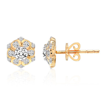 Pendientes en oro con Diamante SI1 (G) (Annette)