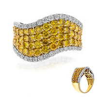 Anillo en oro con Diamante naranja SI2 (CIRARI)