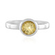 Anillo en plata con Berilo amarillo