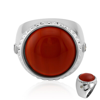 Anillo en plata con Ágata roja (Annette classic)