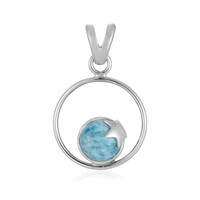 Colgante en plata con Larimar