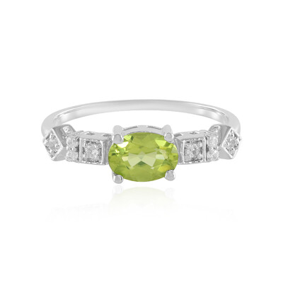 Anillo en plata con Peridoto