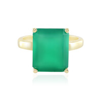 Anillo en plata con Ónix verde