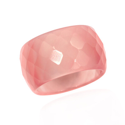 Anillo con Ágata rosa