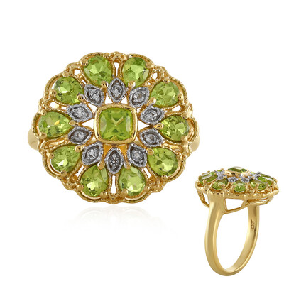 Anillo en plata con Peridoto