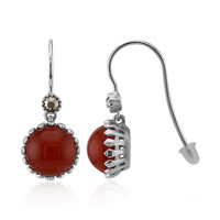 Pendientes en plata con Ágata roja (Annette classic)