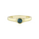 Anillo en oro con Diamante azul I4