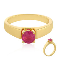 Anillo en plata con Zafiro rosa de Madagascar