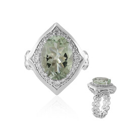 Anillo en plata con Amatista verde (Dallas Prince Designs)