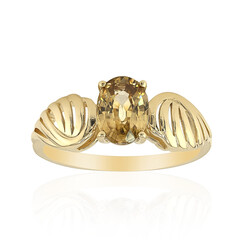 Anillo en oro con Zircón amarillo