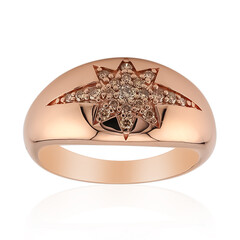 Anillo en oro con Diamante rosa de Francia de Argyle SI1