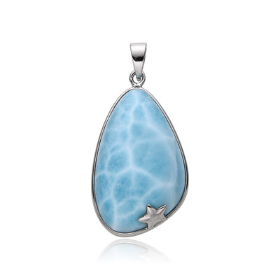 Colgante en plata con Larimar