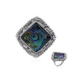 Anillo en plata con Concha de Abalone (Art of Nature)