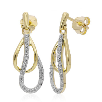 Pendientes en oro con Diamante I2 (I)