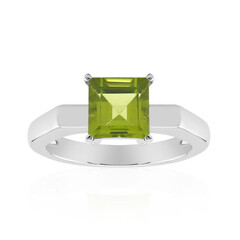 Anillo en plata con Peridoto de Jilin