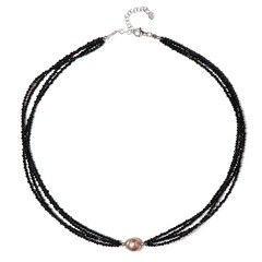 Collar en plata con Perla rosa Freshwater