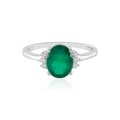 Anillo en plata con Ónix verde