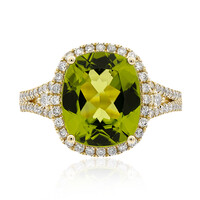 Anillo en oro con Peridoto de Dashihe (CIRARI)