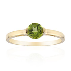 Anillo en oro con Peridoto de Arizona