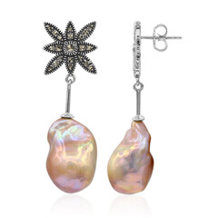 Pendientes en plata con Perla Ming (Annette classic)