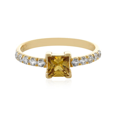 Anillo en oro con Zircón amarillo (Adela Gold)