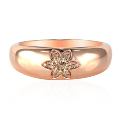 Anillo en oro con Diamante rosa de Francia de Argyle SI1