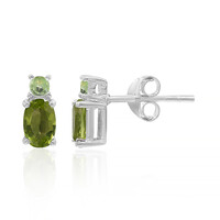 Pendientes en plata con Peridoto de Birmania