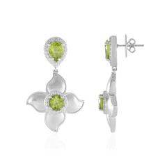 Pendientes en plata con Peridoto (Dallas Prince Designs)