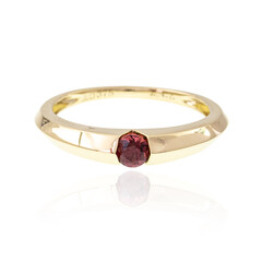 Anillo en oro con Espinela roja de Birmania (de Melo)