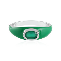 Anillo en plata con Ónix verde