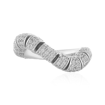 Anillo en plata con Zircón (de Melo)