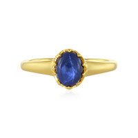 Anillo en plata con Zafiro estrella azul