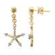 Pendientes en oro con Diamante SI1 (G) (Annette)