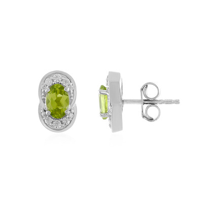 Pendientes en plata con Peridoto