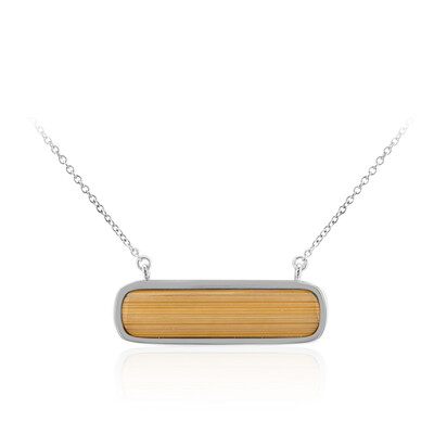 Collar en plata con Bamboo natural (TPC)