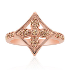 Anillo en oro con Diamante rosa de Francia de Argyle SI1