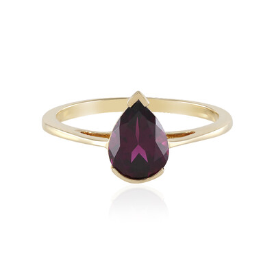 Anillo en oro con Granate Magenta