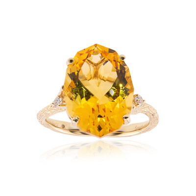 Anillo en oro con Citrino (Smithsonian)