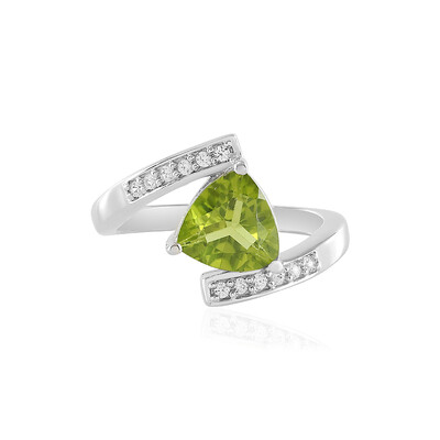 Anillo en plata con Peridoto