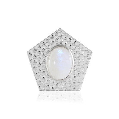 Colgante en plata con Piedra de Luna arcoíris (MONOSONO COLLECTION)