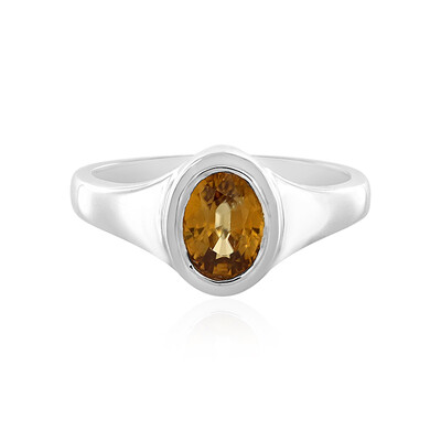 Anillo en plata con Granate mandarina