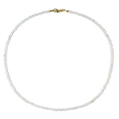 Collar en plata con Topacio blanco