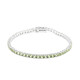 Brazalete en plata con Peridoto de Birmania