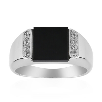 Anillo en plata con Ónix negro