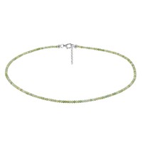 Collar en plata con Ópalo verde