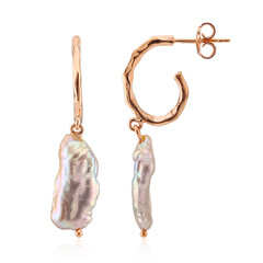 Pendientes en plata con Perla rosa Freshwater (TPC)